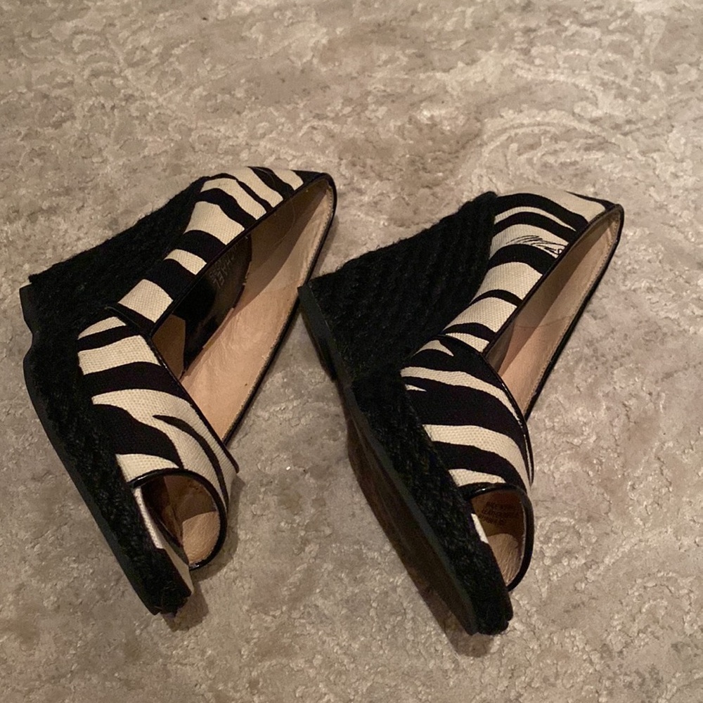 Michael Kors Zebra Print Wedges - image 3